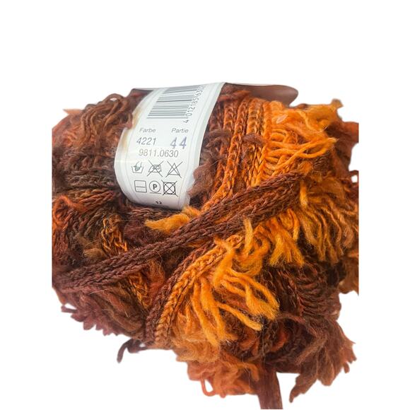 Gedifra CHAPELLO Italian Bulky Wool Yarn | 4221 Brown Orange Rust - Picture 5 of 5